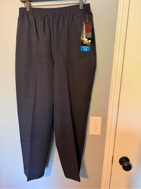 Briggs New York Men's Navy Pull-On Dress Pants